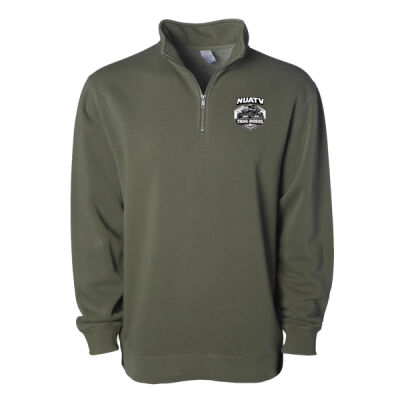 Embroidered 1/4 Zip Pigment Dyed Pullover Thumbnail